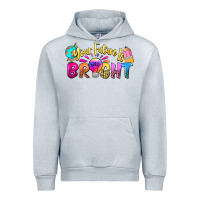 Heather Grey your future is bright Urban Hoodie - NancyCooperArtShop