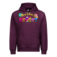 Mauve Wine your future is bright Urban Hoodie - NancyCooperArtShop