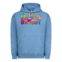 Pigment Pebble Blue your future is bright Urban Hoodie - NancyCooperArtShop