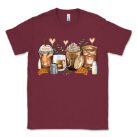 Burgundy latte coffee cups Classic Tee - Zillion Design Studio