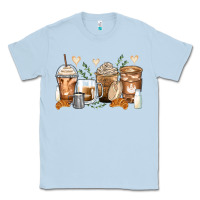 Dusty Blue latte coffee cups Classic Tee - Zillion Design Studio