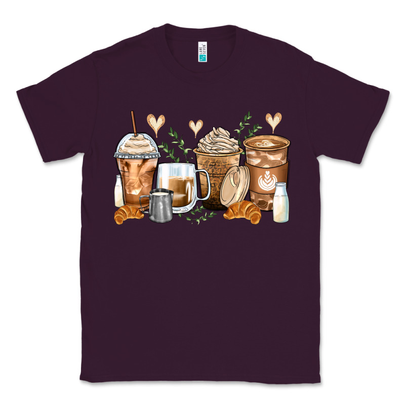 Latte Coffee Cups Classic Tee by Zillion Design Studio | Teevron