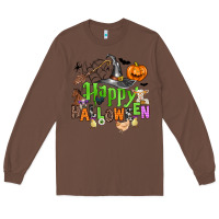 Chestnut happy halloween farm animals Long Sleeve Tee - Zillion Design Studio
