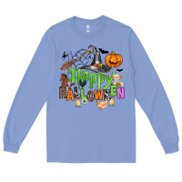 Colony Blue happy halloween farm animals Long Sleeve Tee - Zillion Design Studio