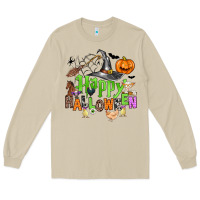 Mushroom happy halloween farm animals Long Sleeve Tee - Zillion Design Studio