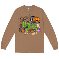 Toasted Coconut happy halloween farm animals Long Sleeve Tee - Zillion Design Studio