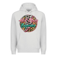 Dove Grey hot mess express Premium Hoodie - MaliasSmallBusiness