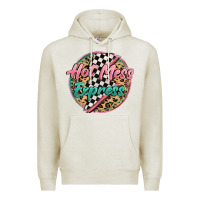 Oatmeal Heather hot mess express Premium Hoodie - MaliasSmallBusiness