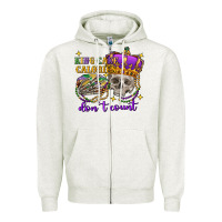 Oatmeal Heather king cake calories don't count skull Zipper Hoodie - FaDigitalArtStudio