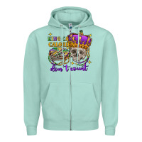 Seafoam king cake calories don't count skull Zipper Hoodie - FaDigitalArtStudio