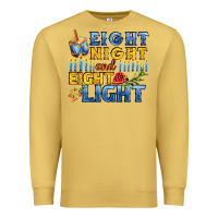 Antique Gold eight night and eight light for hanukkah Premium Sweatshirt - AdoDesignShop