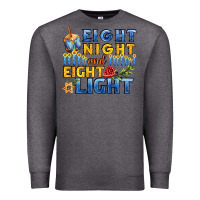 Charcoal Heather eight night and eight light for hanukkah Premium Sweatshirt - AdoDesignShop