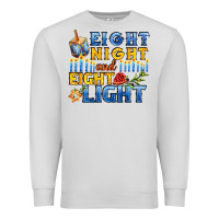 Dove Grey eight night and eight light for hanukkah Premium Sweatshirt - AdoDesignShop