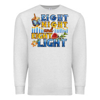 Oatmeal Heather eight night and eight light for hanukkah Premium Sweatshirt - AdoDesignShop