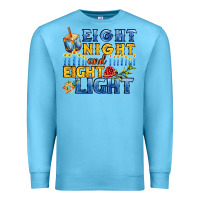 Ocean Blue eight night and eight light for hanukkah Premium Sweatshirt - AdoDesignShop