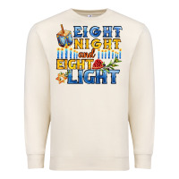 Sandshell eight night and eight light for hanukkah Premium Sweatshirt - AdoDesignShop