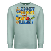 Seafoam eight night and eight light for hanukkah Premium Sweatshirt - AdoDesignShop