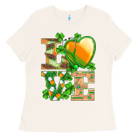 Bone st.patricks nurse love heart stethoscope Ladies Tee - BarkalooDesign
