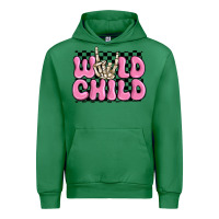 Emerald wild child pink skeleton Urban Hoodie - MaliasSmallBusiness