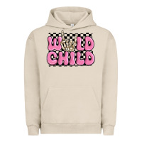 Pigment French Oak wild child pink skeleton Urban Hoodie - MaliasSmallBusiness