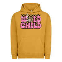 Pigment Peanut Butter wild child pink skeleton Urban Hoodie - MaliasSmallBusiness