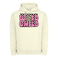 Pigment Pistachio wild child pink skeleton Urban Hoodie - MaliasSmallBusiness