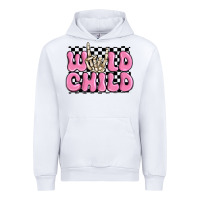 White wild child pink skeleton Urban Hoodie - MaliasSmallBusiness
