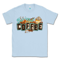 Dusty Blue but first coffee Classic Tee - Zillion Design Studio