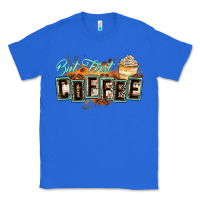 True Royal but first coffee Classic Tee - Zillion Design Studio