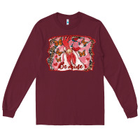 Burgundy be mine rooster Long Sleeve Tee - RanaPortraitStore