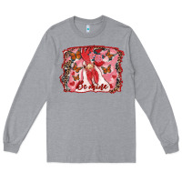 Heather Grey be mine rooster Long Sleeve Tee - RanaPortraitStore