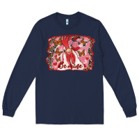 Navy be mine rooster Long Sleeve Tee - RanaPortraitStore