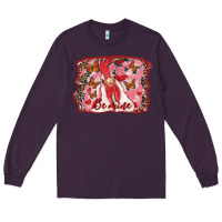 Plum be mine rooster Long Sleeve Tee - RanaPortraitStore