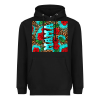 Black rose leopard mama Heavyweight Hoodie - AdoDesignShop
