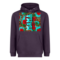 Plum rose leopard mama Heavyweight Hoodie - AdoDesignShop