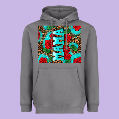 Rose Leopard Mama Heavyweight Hoodie Designed By Adodesignshop