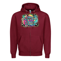 Burgundy summer vibes Zipper Hoodie - SublimationCraftShop