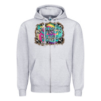 Heather Grey summer vibes Zipper Hoodie - SublimationCraftShop