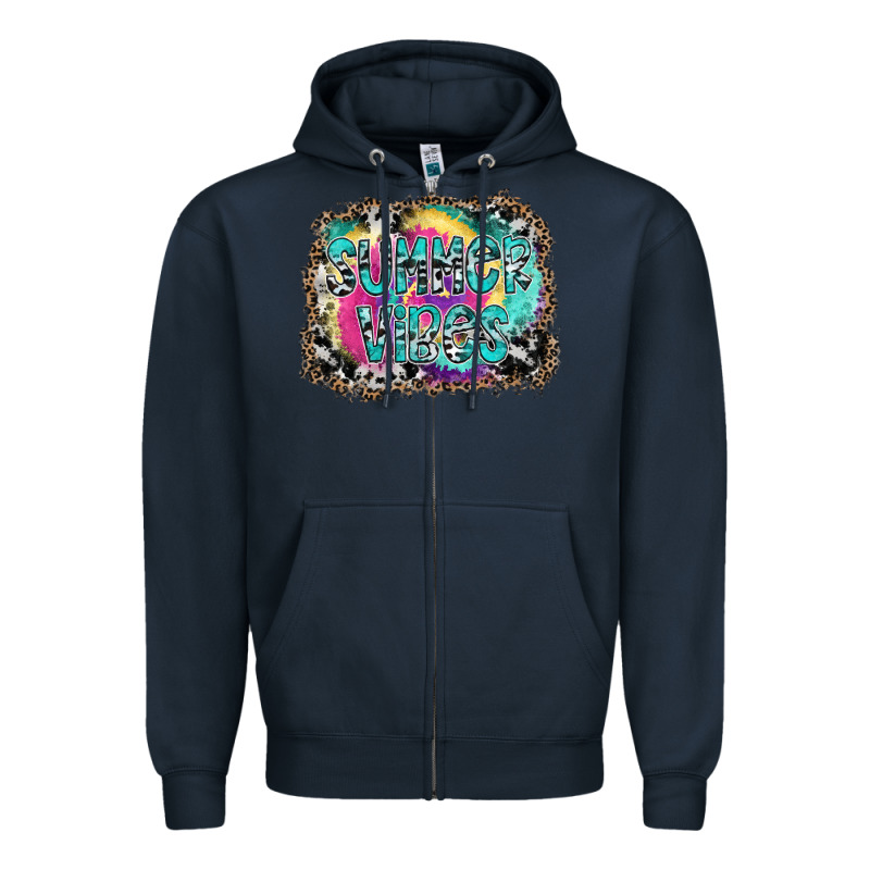 Summer Vibes Zipper Hoodie by SublimationCraftShop | Teevron
