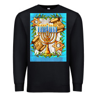 Black candlestick with parchment Premium Sweatshirt - AdoDesignShop