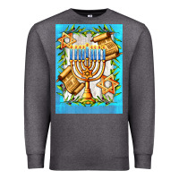 Charcoal Heather candlestick with parchment Premium Sweatshirt - AdoDesignShop