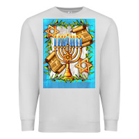 Dove Grey candlestick with parchment Premium Sweatshirt - AdoDesignShop
