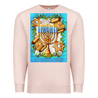 Pale Pink candlestick with parchment Premium Sweatshirt - AdoDesignShop