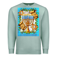 Seafoam candlestick with parchment Premium Sweatshirt - AdoDesignShop