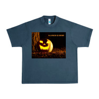 Midnight Navy Halloween Is Coming Urban Heavy Tee - Unal Design