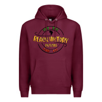 Burgundy black history Premium Hoodie - MaliasSmallBusiness