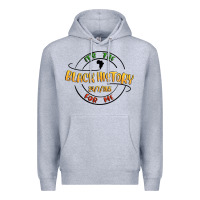 Heather Grey black history Premium Hoodie - MaliasSmallBusiness
