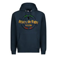 Navy black history Premium Hoodie - MaliasSmallBusiness