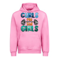 Fuchsia Pink curls for the girls Urban Hoodie - MaliasSmallBusiness