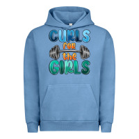 Pigment Pebble Blue curls for the girls Urban Hoodie - MaliasSmallBusiness